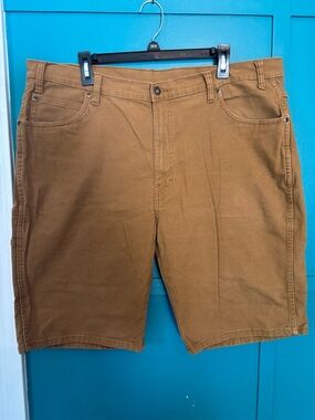 Dickies Brown Canvas Work Shorts Size 40